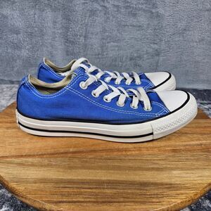 Converse All Star Chuck Taylor Shoes Womens 7 Royal Blue White Low Top Sneakers